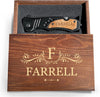 Engraved Pocket Knife For Men, Custom Gift, Personalized Knife With Wooden Box, Folding Knife For Men, Groomsmen Fathers Day christmas Gift