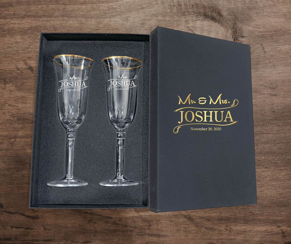 Golden Rimmed Nice Shaped Champagne Glassware, Elegant Pack Of Glasses, Ideal For The Precious Occasion For Men And Women