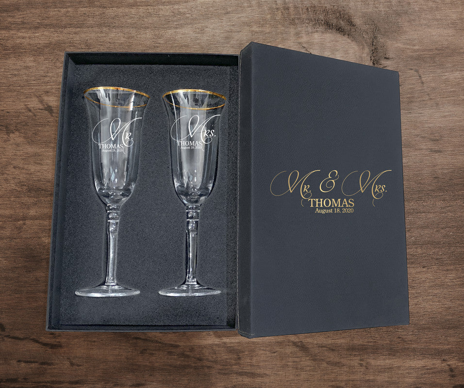 An Elegant Golden Rimmed Glassware