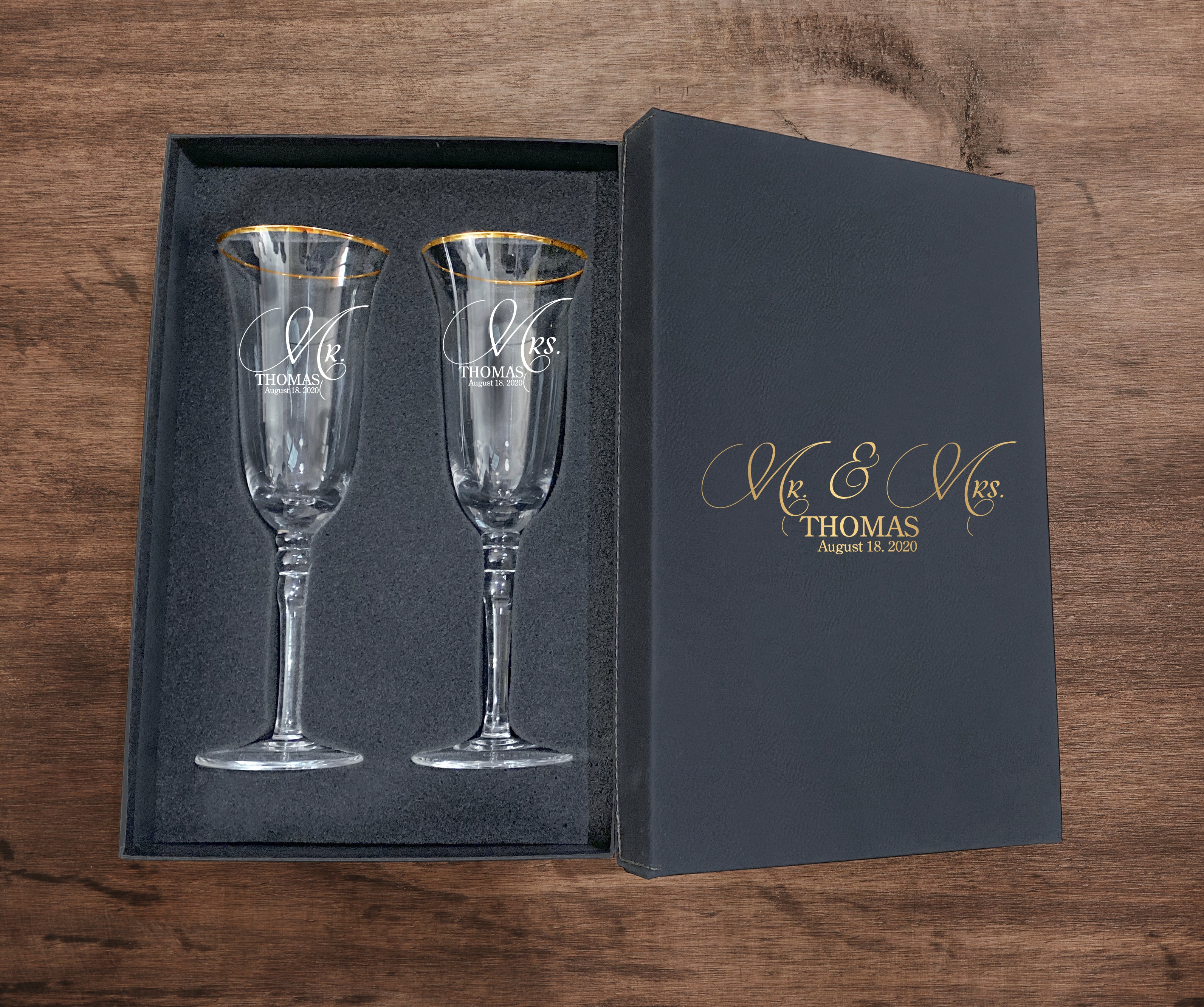 An Elegant Golden Rimmed Glassware