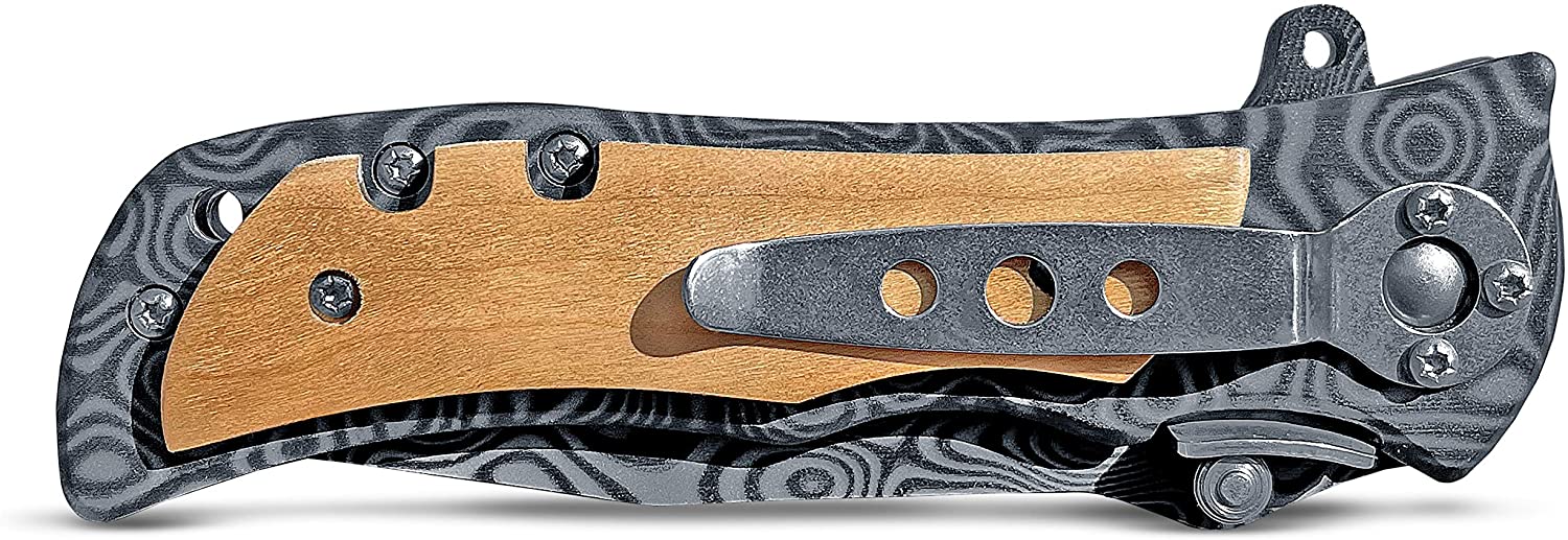Personalized Engraved Knife For Men set of 6, Pocket Knife For Groomsmen, Engraved Pocket Knife For Daily Use, Customized Pocket Knife With Wooden Box