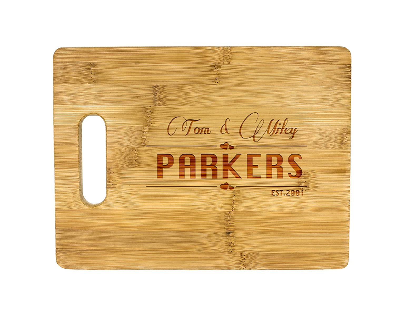 Personalized Cutting Board, Wedding Gift, Laser engraved Wooden cutting board
