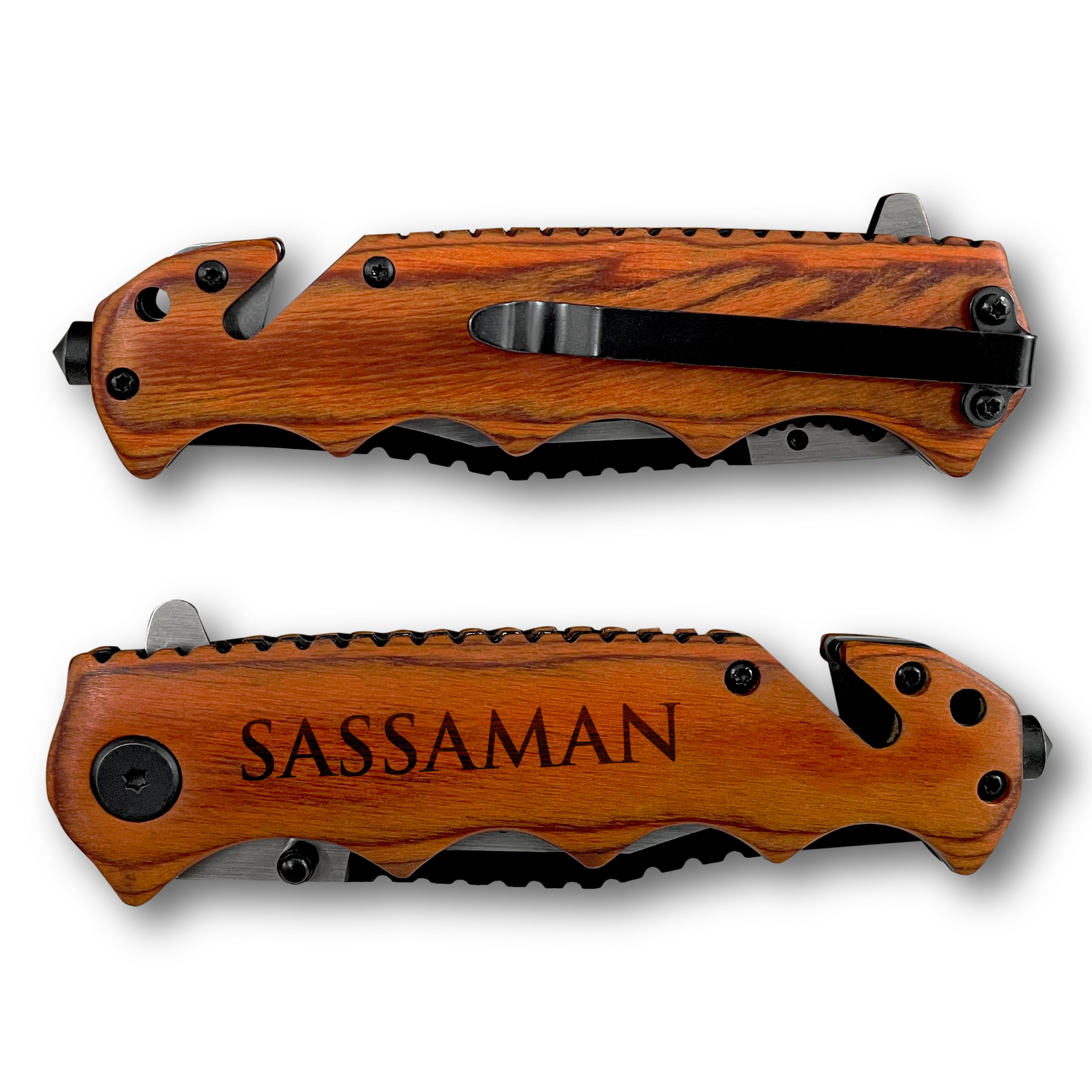 Personalized Knife For Fathers Day, Multi-Purpose Knife with Engraved Box, Knife For Dad, Best Multi-Purpose Knife for Kitchen and Safety Survival
