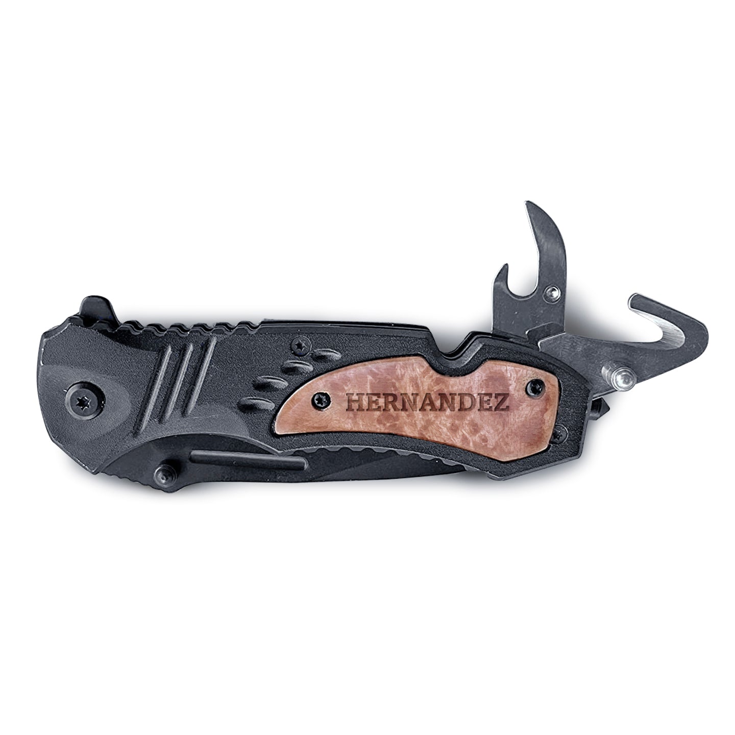 Pocket Knife For Men, Flipping Knife With Wood Box, Engraved Knife, Personalized Gift, Anniversary Gift For Men, Custom Design Crown Design Box