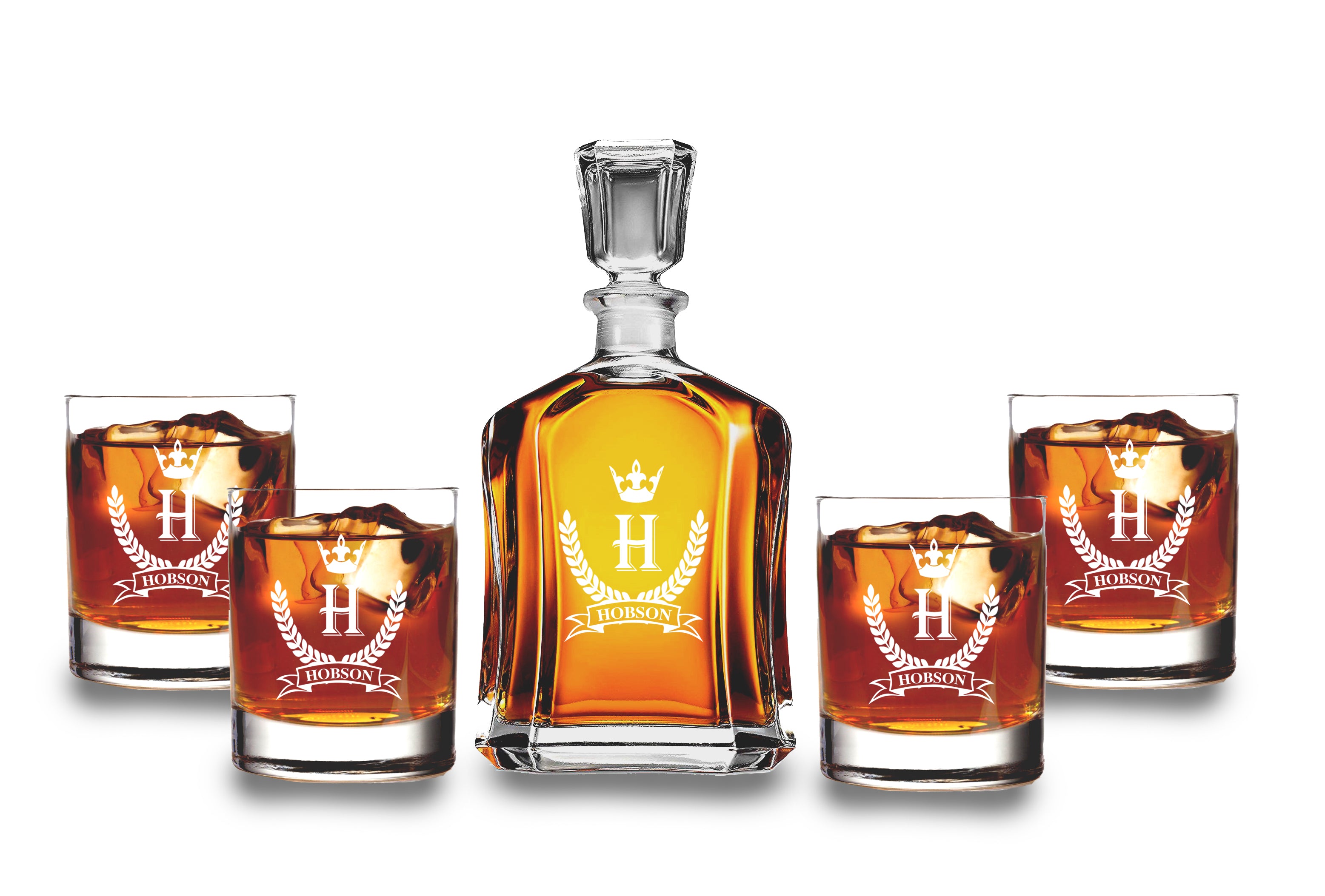 Custom Engraved Monogrammed with Classic Design