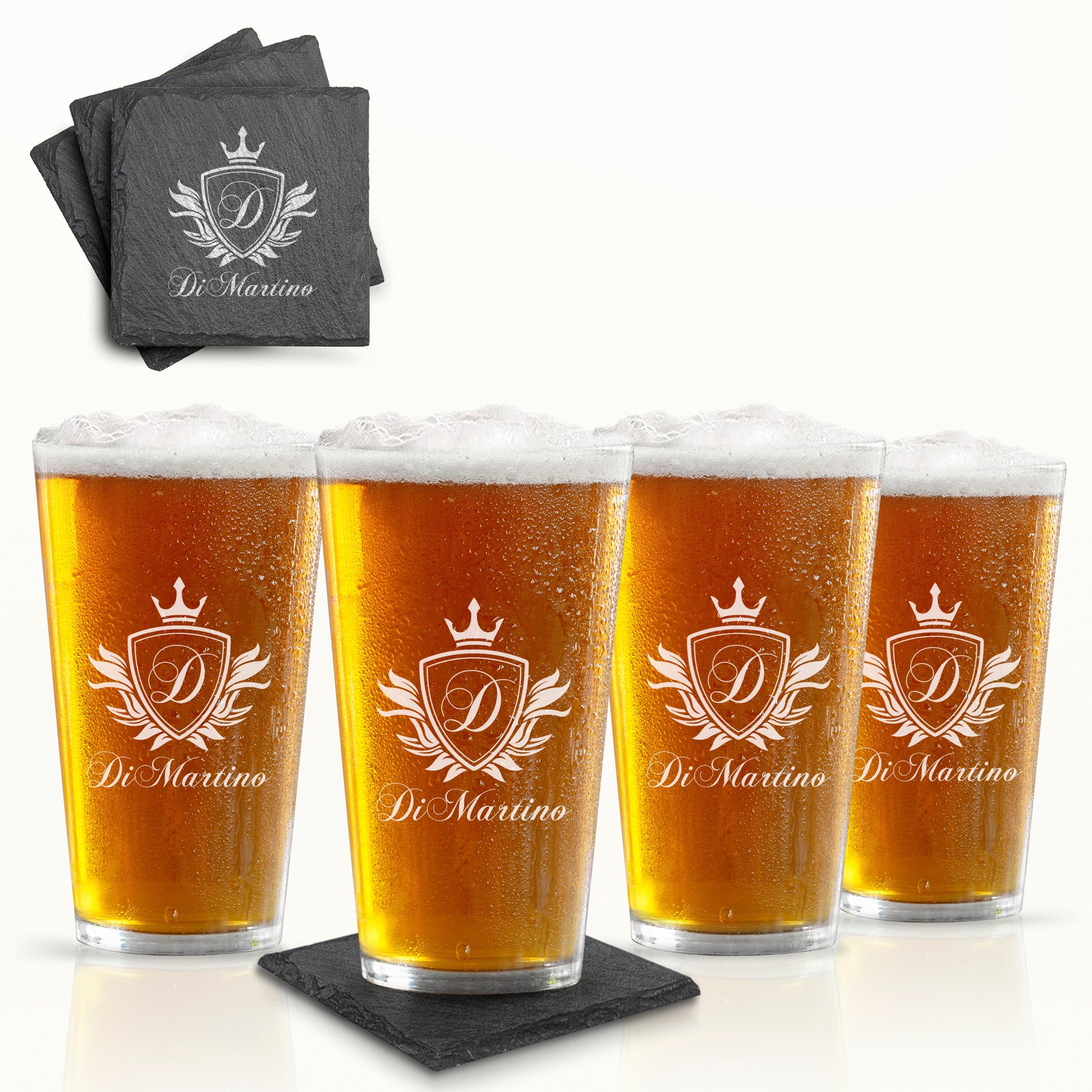 Personalized Beer Glass Set