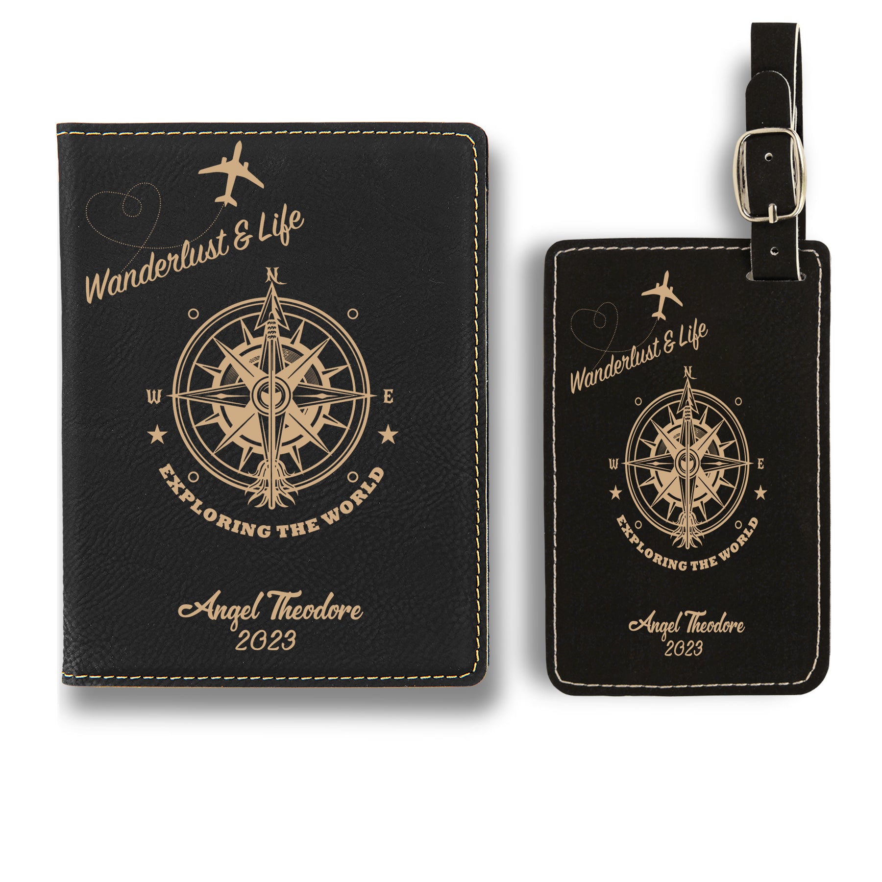 Custom Passport Wallets Travel Holder Set