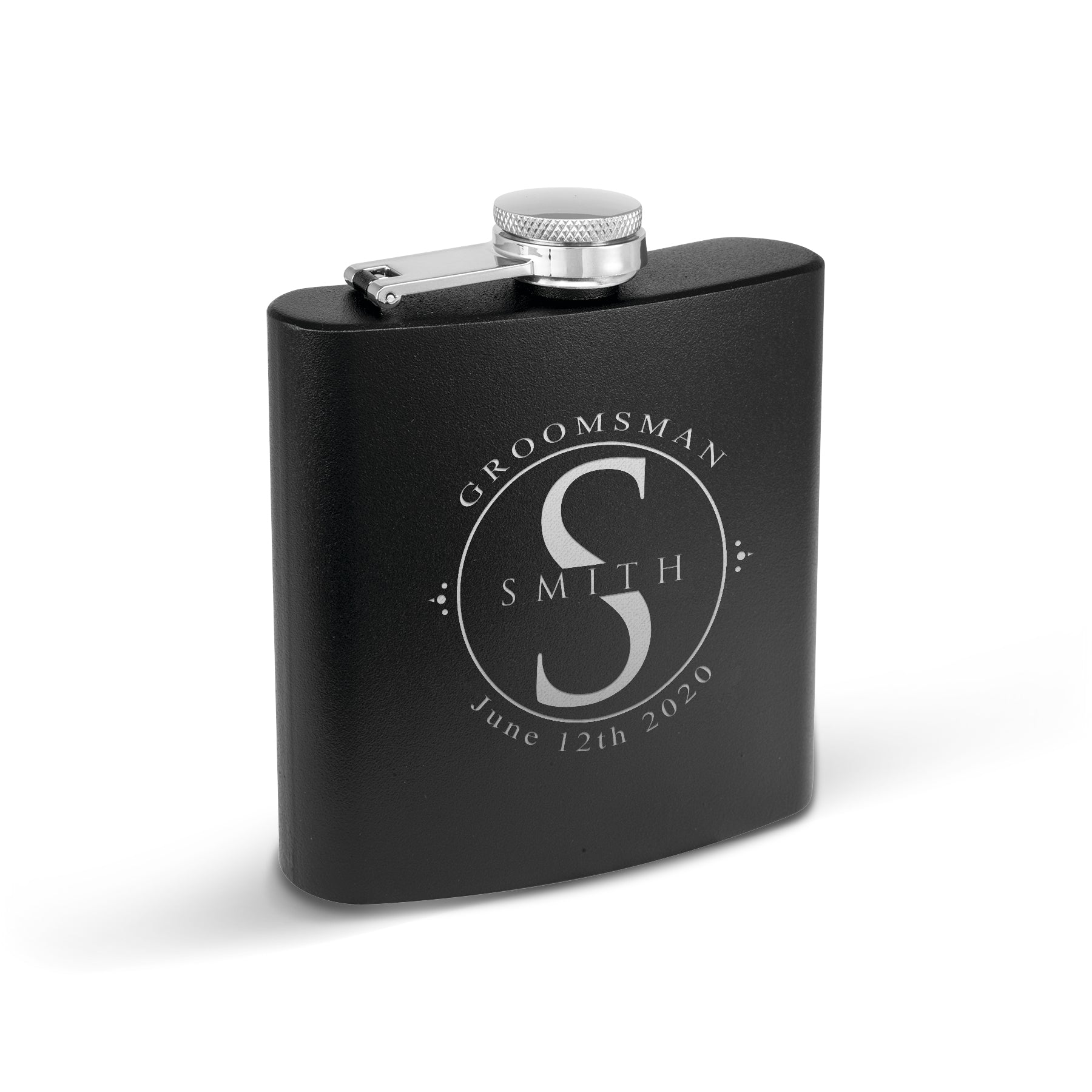 Krezy Case Groomsmen Stainless Stel Flask, Groomsmen Customized Flask, Engraved Flask, Hip Flask, Custom Flask, Monogrammed Flask, Flask for Groomsmen,Groomsman Flask