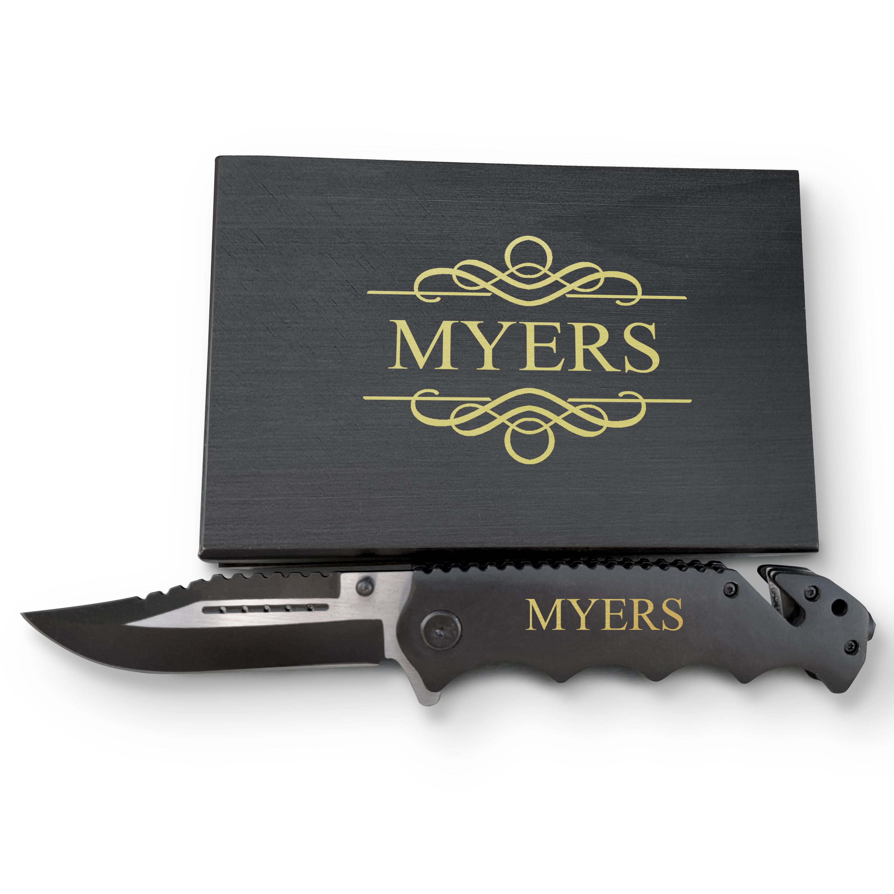 Black Survival Tactical Knife