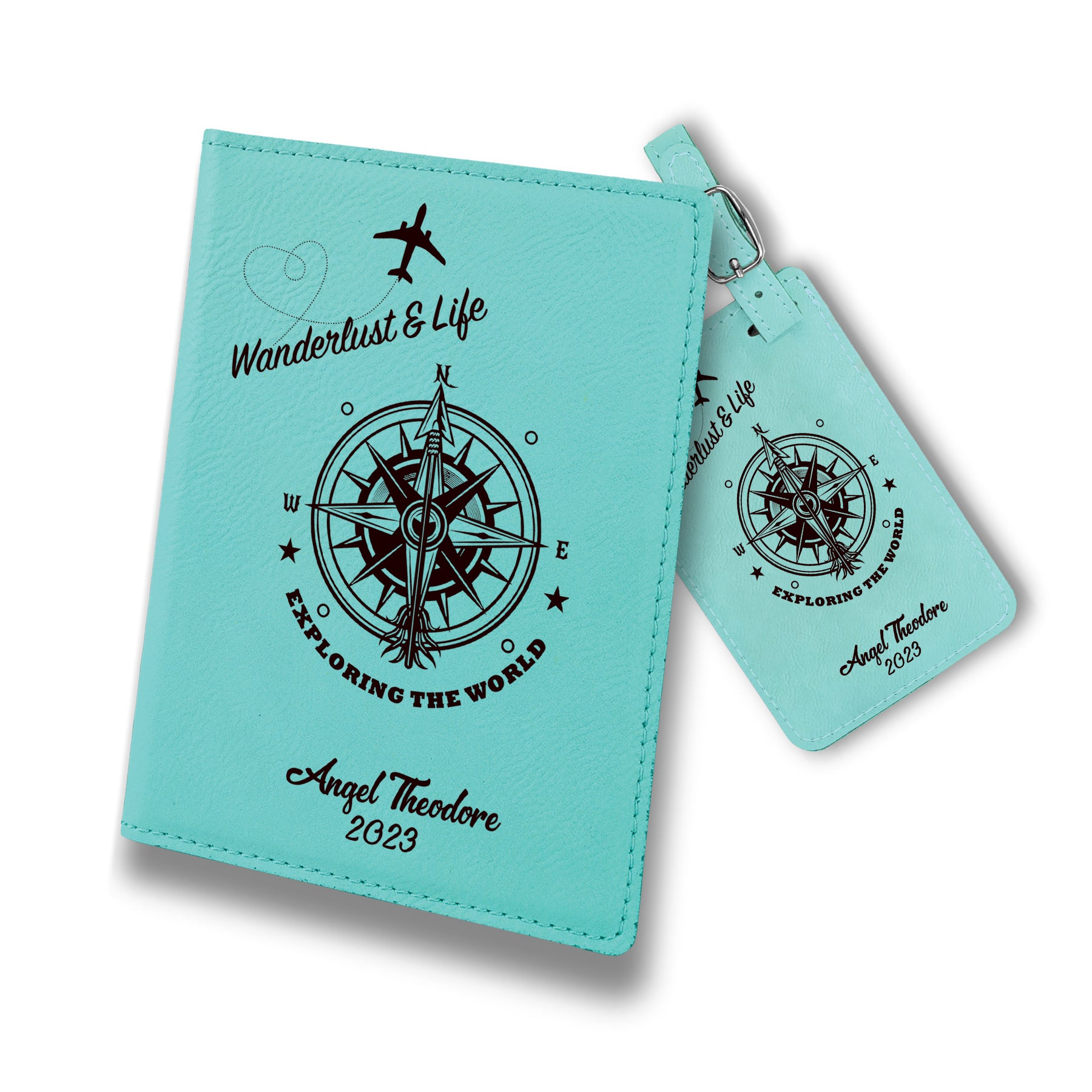 Custom Passport Wallets Travel Holder Set