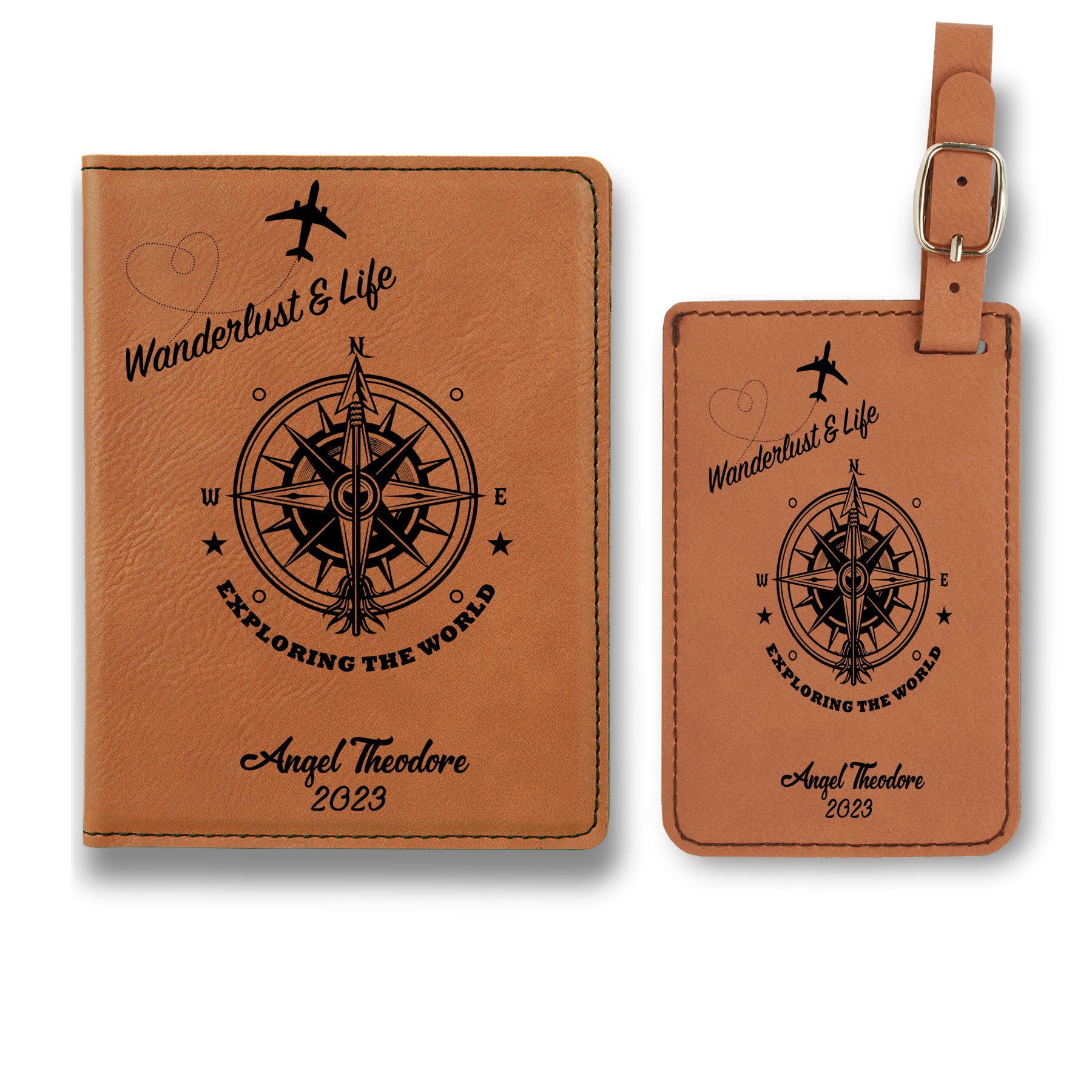 Custom Passport Wallets Travel Holder Set