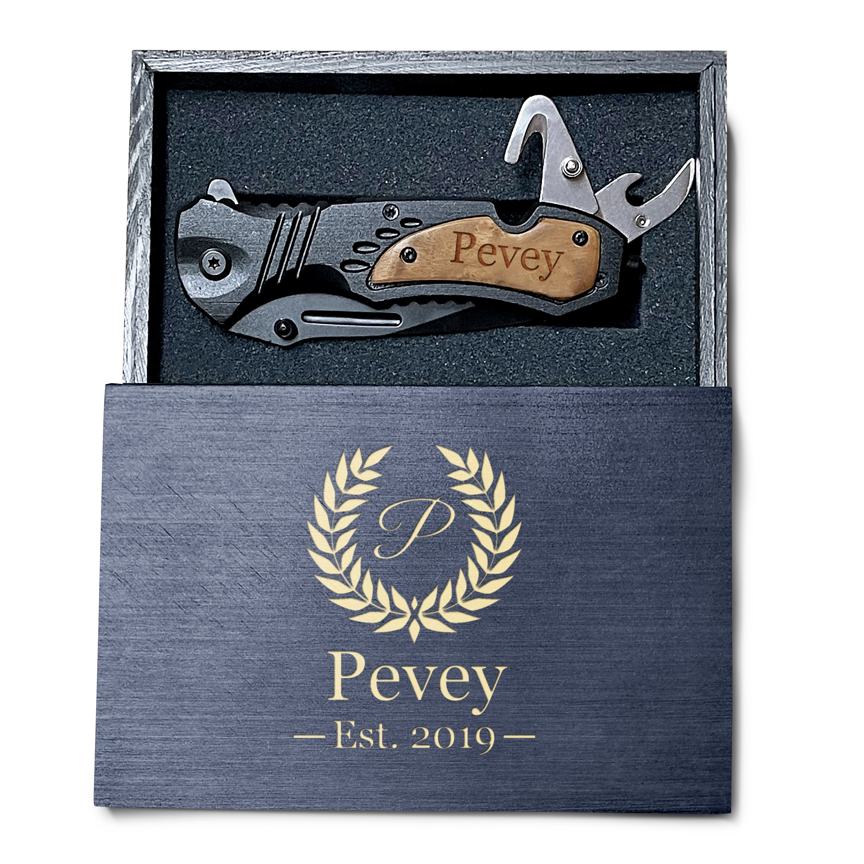 Elegant Design Pocket Knife With Wooden Box