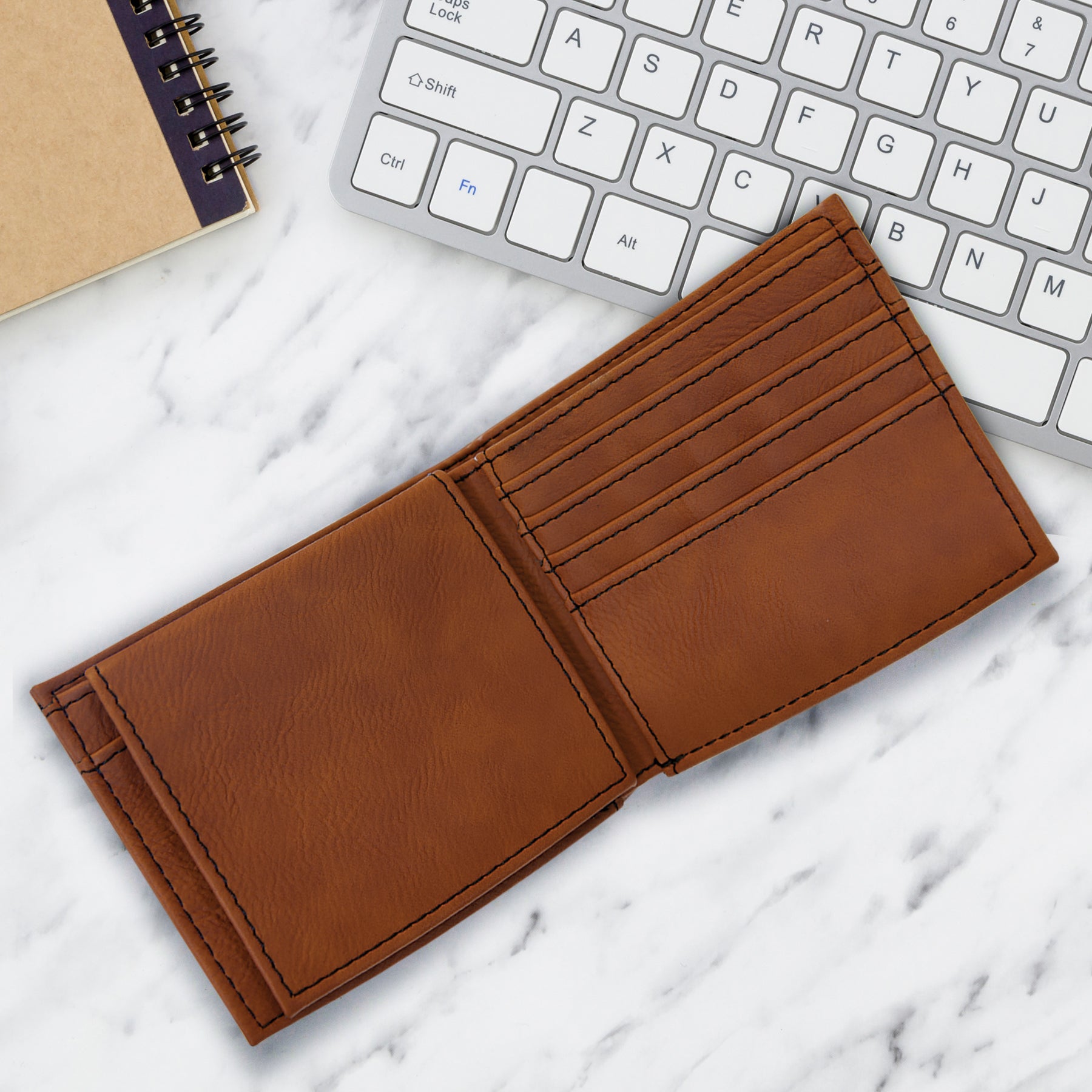RFID Protected Rawhide Leatherette Bi-Fold Wallet For Men, Personalized 'SASSAMAN' Genuine Wallet For Him For Regular Use, Premium Wallet For Men