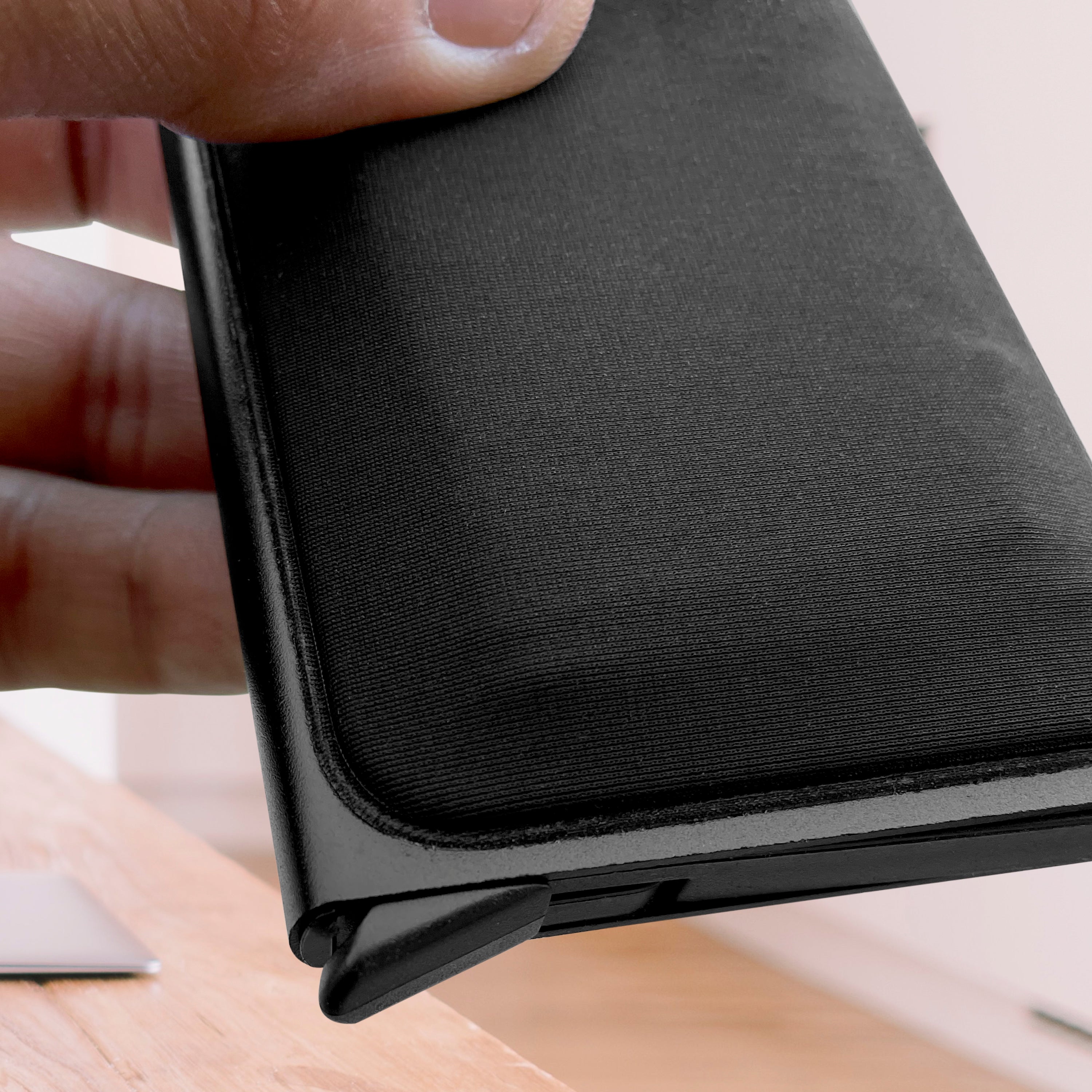 Mens Metal RFID Blocking Wallet- Customized Floral Pattern Engraved Wallet for Son - Slim Design Front Pocket Personalized Wallet - Best Wallet for Men