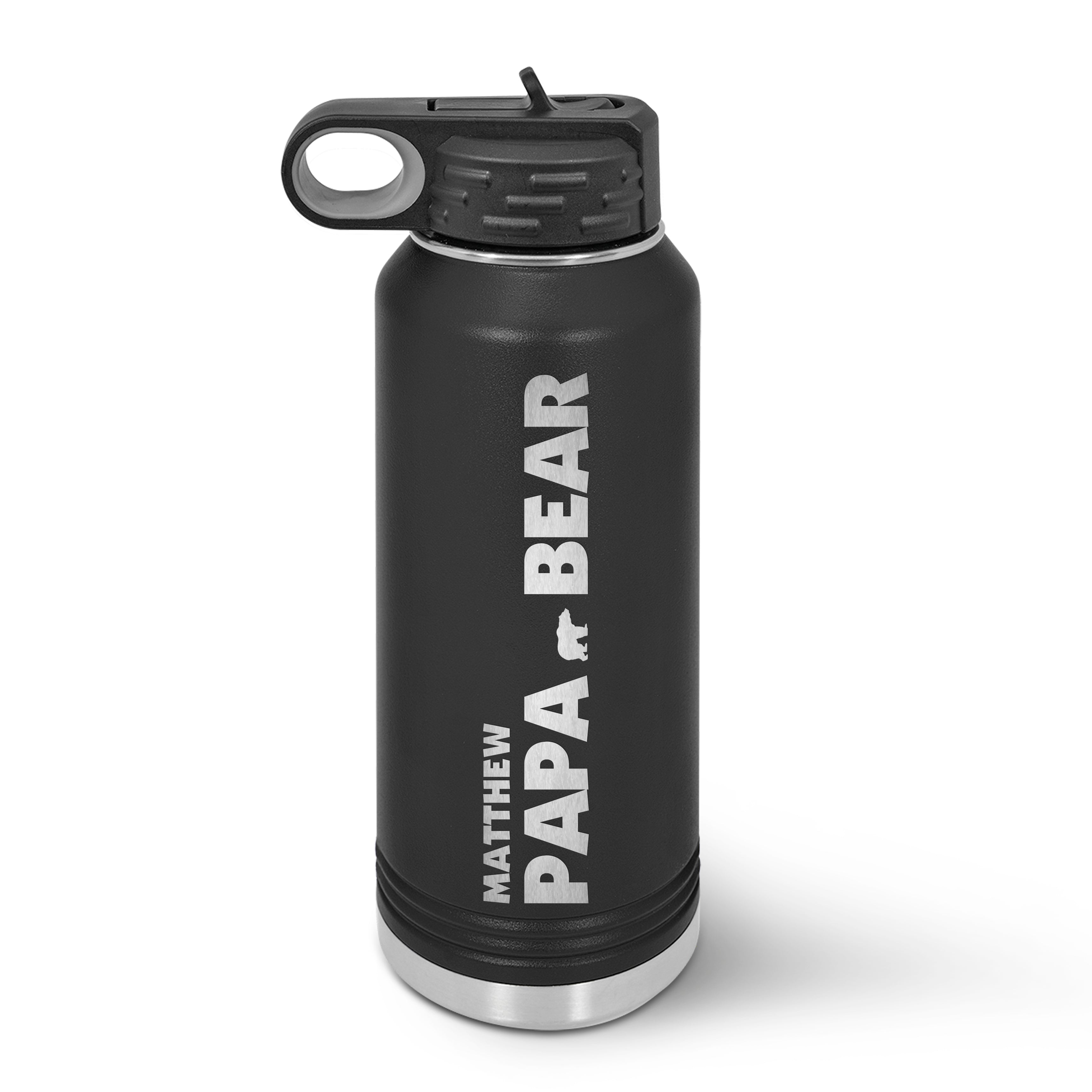 Double Wall Easy Flip Top Water Bottle