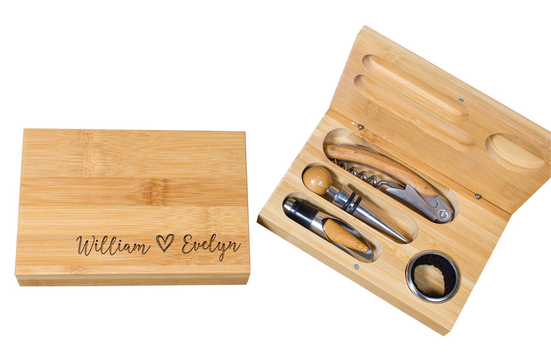Personalize wine tool box