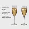 Bridesmaid Champagne Flutes Set of 2 | Bridal Party Flutes Personalized Champagne Glasses for Bridesmaids Flutes - Bridesmaid Champagne Glasses