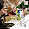 Mr and Mrs Wedding Toasting Champagne Flutes with Box, Set of 2 Glasses With Black Box, Laser engraved Tosting Flutes Engraved Personalized Glasses for Bride and Groom