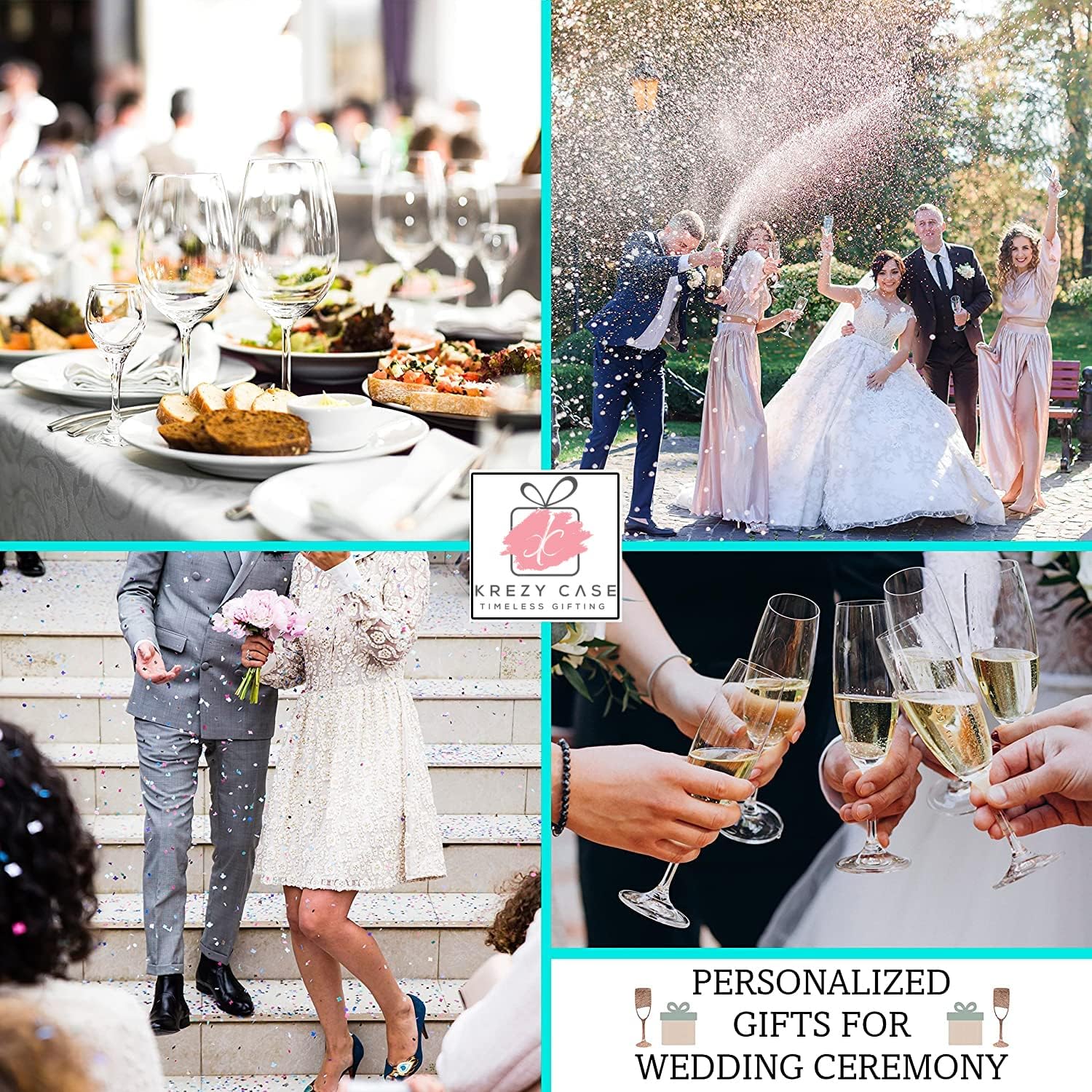 Mr and Mrs Wedding Toasting Champagne Flutes with Box, Set of 2 Glasses With Black Box, Laser engraved Tosting Flutes Engraved Personalized Glasses for Bride and Groom