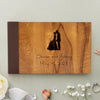 Personalized Wedding Guest Book, Customized Guestbook Registry Sign-in with Name - Date, Hard Cover Laser Engraved Guest Book, 11 x 8.5 in with 40 Pages