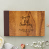 Personalized Wedding Guest Book, Customized Guestbook Registry Sign-in with Name - Date, Hard Cover Laser Engraved Guest Book, 11 x 8.5 in with 40 Pages