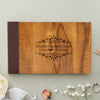Personalized Wedding Guest Book, Customized Guestbook Registry Sign-in with Name - Date, Hard Cover Laser Engraved Guest Book, 11 x 8.5 in with 40 Pages