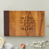 Personalized Wedding Guest Book, Customized Guestbook Registry Sign-in with Name - Date, Hard Cover Laser Engraved Guest Book, 11 x 8.5 in with 40 Pages