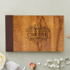Personalized Wedding Guest Book, Customized Guestbook Registry Sign-in with Name - Date, Hard Cover Laser Engraved Guest Book, 11 x 8.5 in with 40 Pages
