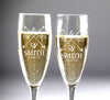 Customized Glasses for Bride and Groom Gift