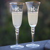  Laser engraved Tosting Flutes Engraved Personalized Glasses