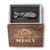 Engraved Customized Pocket Knife, Stainless Steel Knife With Overlay Handle Of Wood, Knife With Wooden Box, Knife With Pocket Clip, Gift For Him