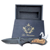 Personalized Engraved Pocket Knife, Pocket Knife With Wood Handle, Krazy Case Folding Pocket Knife, 3.25