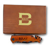 Premium Personalized Knife With Glass Breaker, Seat Belt Cutter Knife, Survival Tactical Knife, wood Finished Handle Personalized Knife, Engraved Knife with Wood Box