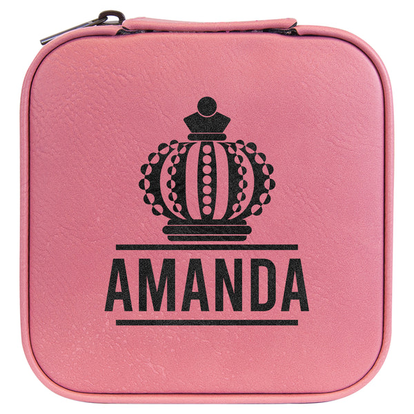 Amanda Personalized pink Jwelery Box
