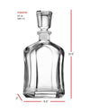 Krezy Case Personalized Whiskey Decanter Set - Gift for Groomsmen - Decanter with 4 Whiskey glasses - Anniversary, Engagement Gift Set , 100% Lead Free - Christmas Gift