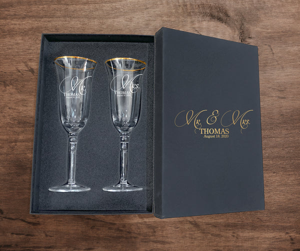 An Elegant Golden Rimmed Glassware