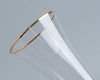 Create Your Name Specified Champagne Glassware With Gold Rim Flare