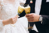 Bride & Grooms Wedding Toasting Champagne Flutes