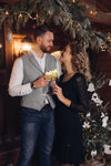 Bride & Grooms Wedding Toasting Champagne Flutes