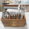 Personalized Wedding Badge Caddy - Wooden Utensil Storage box - Utensil Organizer