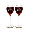 Personalized Wine Glasses Set of 2 for Couples, Wine Glasses With Box For Bride And Groom, Perfect For Bride And Groom, Engraved Wine Glasses For Couple