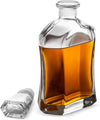 Krezy Case Personalized Whiskey Decanter Set - Gift for Groomsmen - Decanter with 4 Whiskey glasses - Anniversary, Engagement Gift Set , 100% Lead Free - Christmas Gift