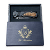 Personalized Engraved Pocket Knife, Pocket Knife With Wood Handle, Krazy Case Folding Pocket Knife, 3.25