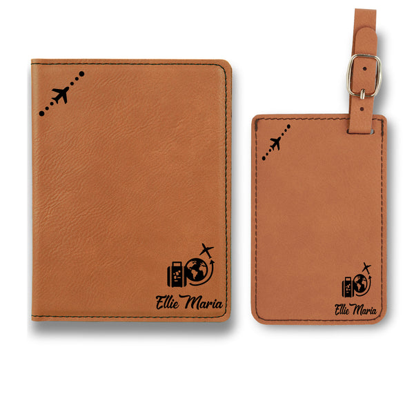 Passport and Luggage Tag Set for Traveller