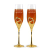 Personalized Toasting Glasses Set of 2 for Couples, Champagne Flutes With Box For Bride And Groom, Perfect For Bride And Groom, Engraved Champagne Flutes