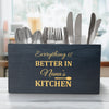 Classy Wooden Kitchen Utensil Organizer