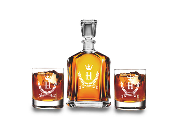 Custom Engraved Monogrammed with Classic Design