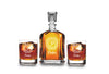 Krezy Case Custom bourbon decanter set - Monogrammed Gift for Groomsmen- Decanter and 2 Glasses Gift Set - Custom Engraved Wedding Gift-Best man, Gift
