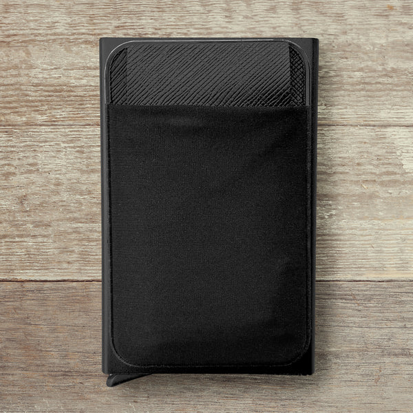 Mens RFID Blocking Lightweight Metal Wallet - Customized Leaves Pattern Engraved Wallet for Son - Personalized   Business Card Holder for Men - Best Wallet for Men