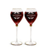 Set of 2 Toasting Wine Glass For Wedding Couple